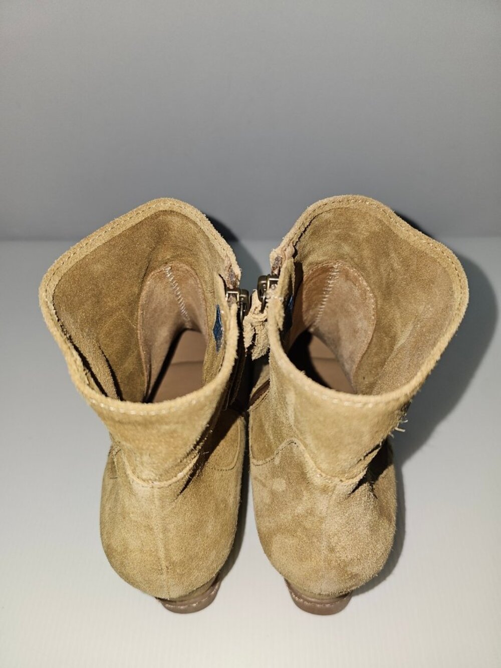 Sofft Shary Wedge Ankle Boot Womens 9 Hazelwood Tan Suede Waterproof Heel Fall - Picture 9 of 15